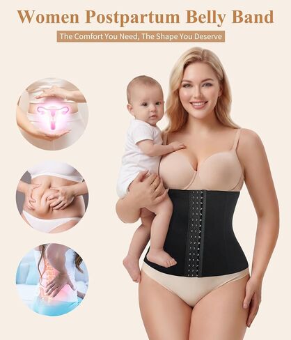 Irisnaya Wasit Trainer for Women Corset Shapewear Tummy Control Postpartum Faja Body Shaper Postpartum Waist Cincher in Saudi Arabia