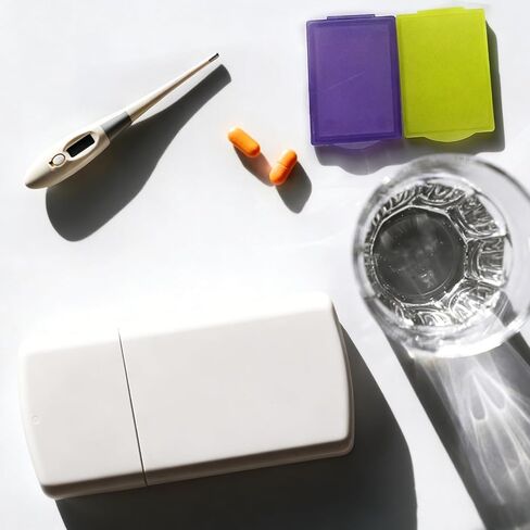 Travel Pill Organizer Cutter，Travel Pill Case Box Medicine Pill Organizer Pastillero Two Case with Cutter in Saudi Arabia