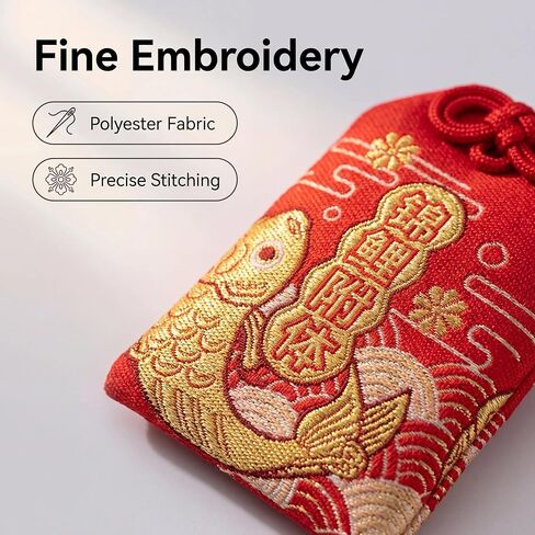 8 Pcs Decorative Hanging Ornaments Omamori Japanese Charms, Good Luck Charm & Bulk Good Luck Charms, Japanese Keychain, Japan Souvenirs for Home Decor & Gifting in Saudi Arabia