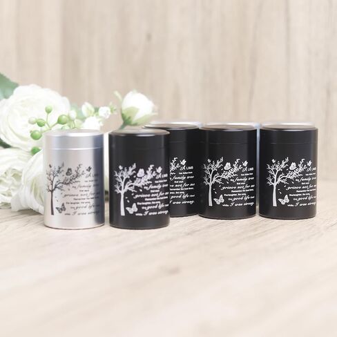 Small Urns Set of 8 for Human Ashes 3 Inches Mini Urns Small Keepsake Urns Cremation Urn Memorial Heart Locket Ashes Holder-Blue in Saudi Arabia