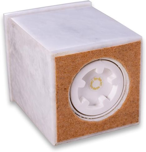 Bey-Berk Deering Moments Personalized Genuine White Marble Urn for Pet or Human Ashes, Luxurious Marble Urn, Holds up to 60lb Pre Cremation Weight in Saudi Arabia