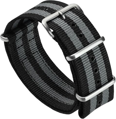 WatchGecko Standard Issue Nylon Watch Strap | Classic British MoD Inspired Nylon Watch Band, Stainless Steel Hardware, Double Layered, Military Style, Suits All Watches in Saudi Arabia