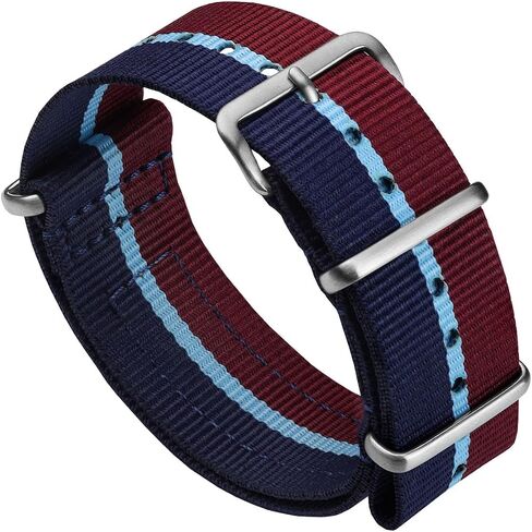 WatchGecko Standard Issue Nylon Watch Strap | Classic British MoD Inspired Nylon Watch Band, Stainless Steel Hardware, Double Layered, Military Style, Suits All Watches in Saudi Arabia