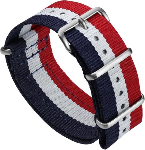 WatchGecko Standard Issue Nylon Watch Strap | Classic British MoD Inspired Nylon Watch Band, Stainless Steel Hardware, Double Layered, Military Style, Suits All Watches in Saudi Arabia