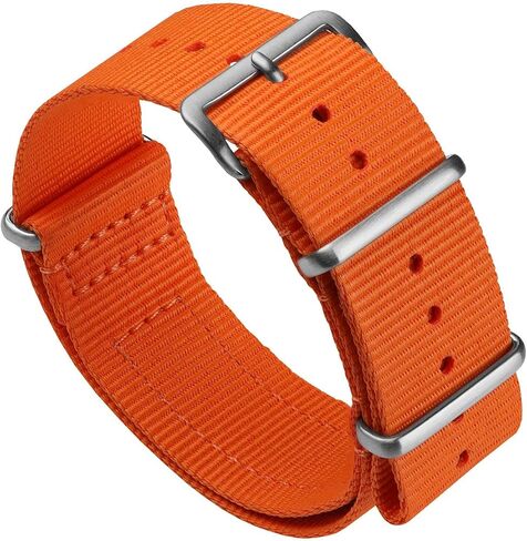 WatchGecko Standard Issue Nylon Watch Strap | Classic British MoD Inspired Nylon Watch Band, Stainless Steel Hardware, Double Layered, Military Style, Suits All Watches in Saudi Arabia
