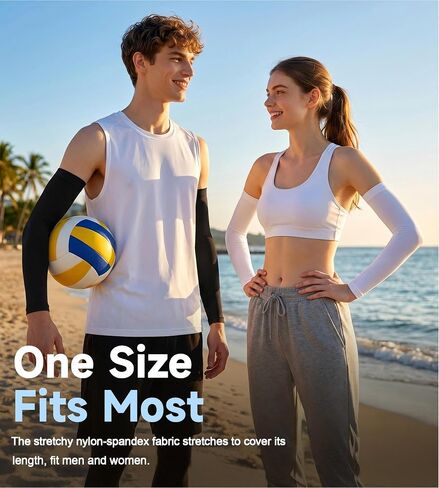 UPF 50 Cooling Arm Sleeves for Men Women, UV Sun Protection Compression Sleeves for Tattoo Cover in Kuwait