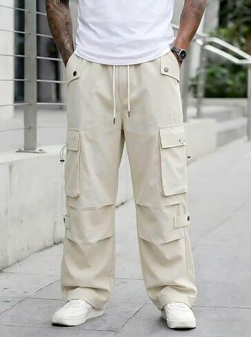 Men's Cargo Pants with Pockets Sports Outdoor Pants Casual Fashion in Kuwait
