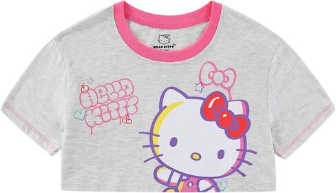 Hello Kitty Sanrio Girls Short Sleeve Shirt and Sleeveless Dress 2 Piece Set for Big Kids in Kuwait