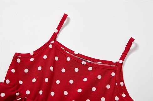 Mud Kingdom Girls Sundress Sling Straps Polka Dots Tiered Layered Dress Summer in Kuwait