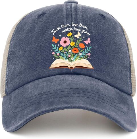 Teach Them Loves Them Watch Them Grow Hats for Mom Trendy Washed Distressed in Kuwait