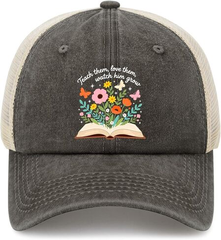 Teach Them Loves Them Watch Them Grow Hats for Mom Trendy Washed Distressed in Kuwait