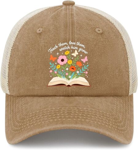Teach Them Loves Them Watch Them Grow Hats for Mom Trendy Washed Distressed in Kuwait