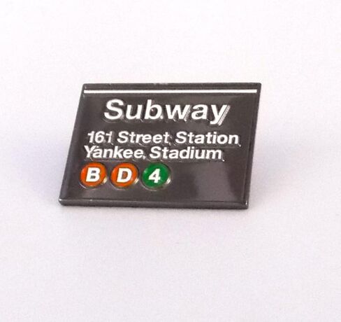 New York City Yankee Stadium Subway Stop Officially Licensed Carded Collectable Enamel Pin for Backpack, Hat, Bags, Jacket Coat, Lapel, Token Subway History Train Commute MetroCard NYC in Kuwait