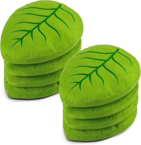 Cinnvoice 8 Pcs Green Leaf Floor Cushions for Classroom Sitting, 13.78" x 16.73" Leaf-Shaped Floor Cushions Foam Flexible Seating for Indoor or Outdoor, Back to School Group Activity Home Decoration in Kuwait