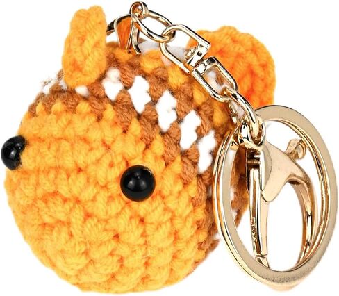 Cute Crochet Keyhain Handmade Key Chain Purse Charm Gift for Car keys Bag Wallet Women Girls in Kuwait