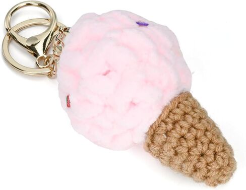 Cute Crochet Keyhain Handmade Key Chain Purse Charm Gift for Car keys Bag Wallet Women Girls in Kuwait