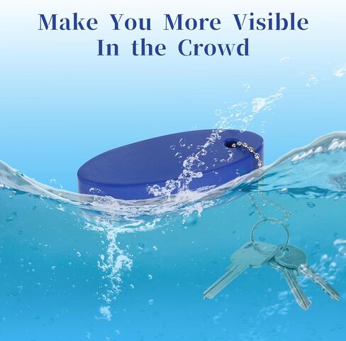 3 Pcs Floating Keychain for Boat Keys, Oval Shaped Bright Color Floating Keychain Waterproof Key Ring for Kayak, Sailing, Swiming, Fishing, Surfboard (Yellow, Blue, Green) in Saudi Arabia