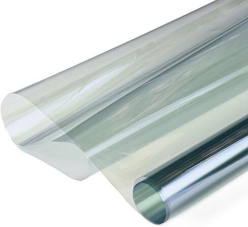 Window Privacy Film Sun Blocking Anti UV Reflective Anti-Glare Window Tint Film for Car Windshield, Home and Office, Chameleon Blue, 19.7 Inch X 9.84 Feet in Saudi Arabia