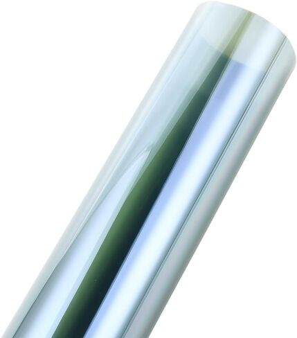 Window Privacy Film Sun Blocking Anti UV Reflective Anti-Glare Window Tint Film for Car Windshield, Home and Office, Chameleon Blue, 19.7 Inch X 9.84 Feet in Saudi Arabia