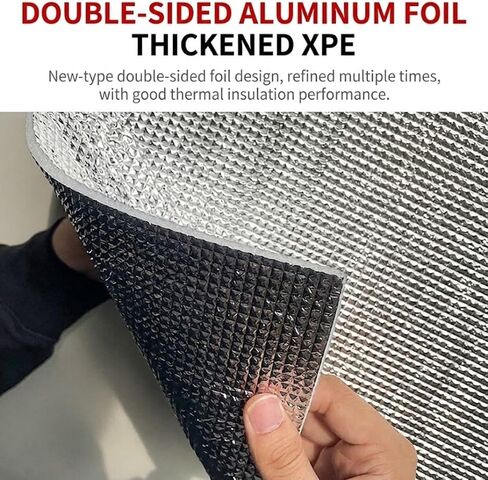 Cuttable Blackout Window Heat Blocker 20in-79in Anti-UV Aluminum Foil Sun Blocking Privacy Window Cover, Thermal Window Film Room Darkening with Suction Cups Reusable(32x55in) in Kuwait