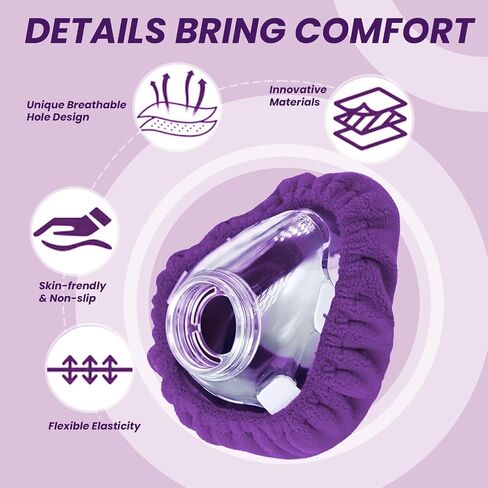NATAKU 6-Pack Medium CPAP' Mask Liners Compatible with F20 Full Face Masks Cushion, Reusable Comfort Cushioned Mask Cushion Covers, Absorb Facial Oils and Moisture to Improve Mask Wear Experience in Saudi Arabia