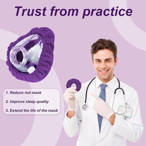 NATAKU 6-Pack Medium CPAP' Mask Liners Compatible with F20 Full Face Masks Cushion, Reusable Comfort Cushioned Mask Cushion Covers, Absorb Facial Oils and Moisture to Improve Mask Wear Experience in Saudi Arabia