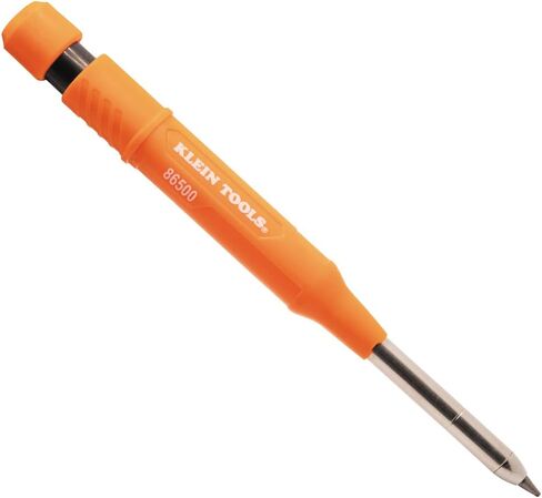Klein Tools 86501 Skribes 2.8 mm Mechanical Carpenter Pencil with Built-In Sharpener, 4 Refills, and Deep Hole Marking for Woodworking and Construction in Kuwait