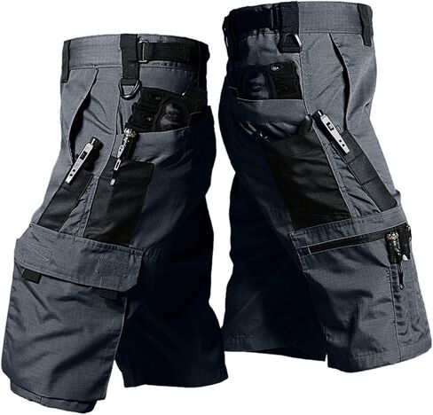Mens Cargo Hiking Shorts Waterproof Lightweight Tacitcal 9 Pockets Shorts for Fishing Work Casual Summer Outdoor in Saudi Arabia