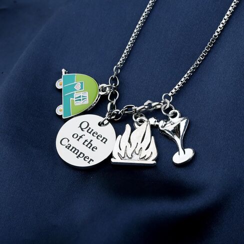 Lywjyb Birdgot Queen of the Camper Bracelet Family Camping Gift Traveler Adventure Gift Nature Merch in Kuwait