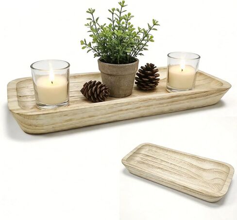 Dough Bowls for Decor, Wooden Dough Bowl – 16 Inch (40.9×14.8cm) Rustic Wooden Dough Bowl for Home Decor, Table Centerpiece, Farmhouse & Rustic Style Decor Accent in Saudi Arabia