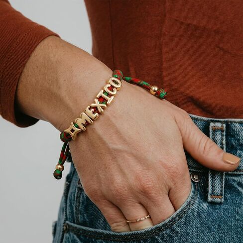 World Soccer Fans Bracelet-Canada Bracelet 2026 Cananda Link Bracelets Handmade Adjustable Rope Bracelet Game Day Jewelry for Sports Fans in Saudi Arabia