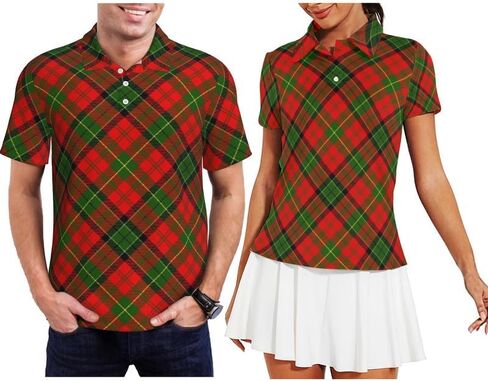 Funny Matching Couples Golf Shirts Short Sleeve Polo Shirts Moisture Wicking Unisex Hawaiian Outfits for Men Women in Saudi Arabia