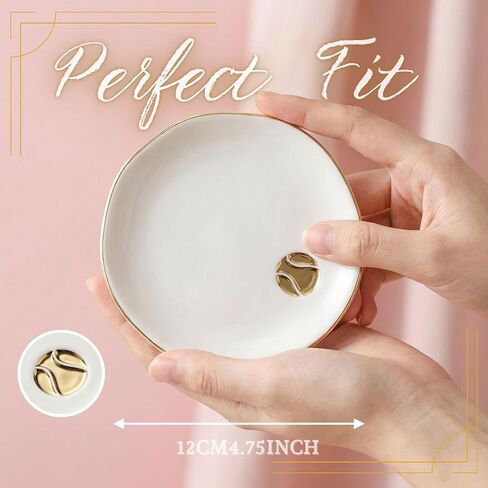 InnoBeta Tennis Gifts for Women - Tennis Ball Jewelry Dish 4.75" - Decorative Trinket Dish for Rings Earrings Keys - Birthday, Mother's Day, Christmas Gift in Kuwait