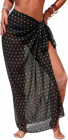 Sarong Wraps for Women Beach Cover Up Chiffon Sheer Bikini Beach Swimsuit Coverup Summer Vacation in Saudi Arabia