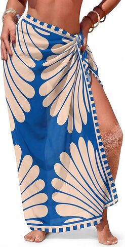Sarong Wraps for Women Beach Cover Up Chiffon Sheer Bikini Beach Swimsuit Coverup Summer Vacation in Saudi Arabia