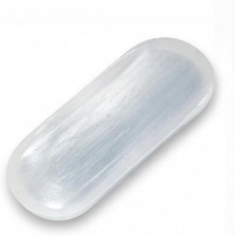 Selenite Crystal Bowl - Jewelry Organizer &, Charging Bowl for Cleansing, Healing, Recharging Crystals, Home Decor Housewarming Gift for Men Women- 5.91x2.76 Inch. in Saudi Arabia