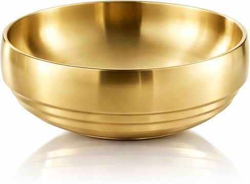 7.4 In Gold Decorative Bowl for Home Decor, Stainless Steel Key Holder Bowl, Large Key Bowl for Entryway Table, Brass Bowls for Decoration, Metal Decor Bowl Flower Bowl Candy Dish (Gold) in Saudi Arabia