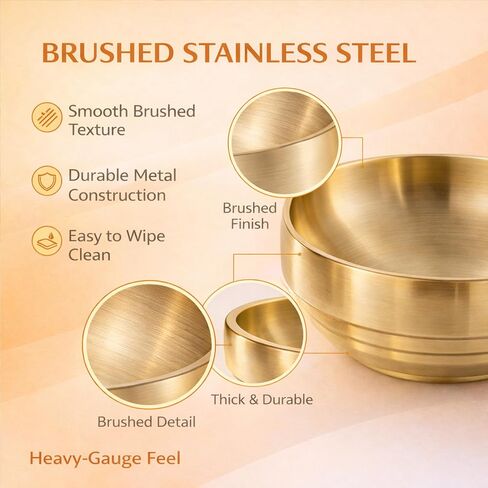 7.4 In Gold Decorative Bowl for Home Decor, Stainless Steel Key Holder Bowl, Large Key Bowl for Entryway Table, Brass Bowls for Decoration, Metal Decor Bowl Flower Bowl Candy Dish (Gold) in Saudi Arabia
