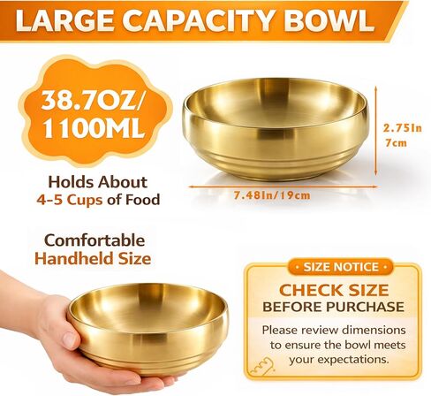 7.4 In Gold Decorative Bowl for Home Decor, Stainless Steel Key Holder Bowl, Large Key Bowl for Entryway Table, Brass Bowls for Decoration, Metal Decor Bowl Flower Bowl Candy Dish (Gold) in Saudi Arabia