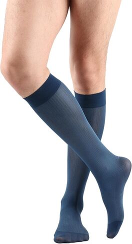 3 Pairs Men's Silk Socks, Mid-Calf Formal Dress Socks, Sheer Thin Dress Socks for Men in Kuwait
