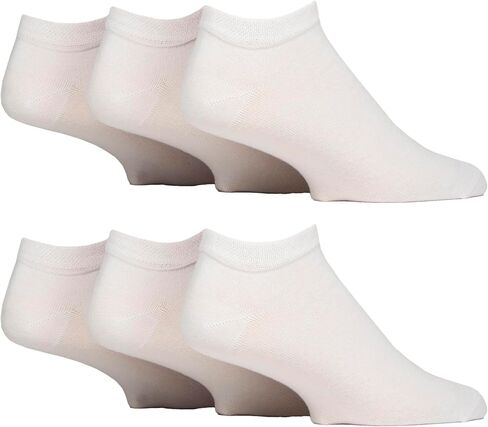 IOMI 6 Pack Mens Diabetic Low Cut Socks Non Binding Extra Wide Ankle Socks in Saudi Arabia