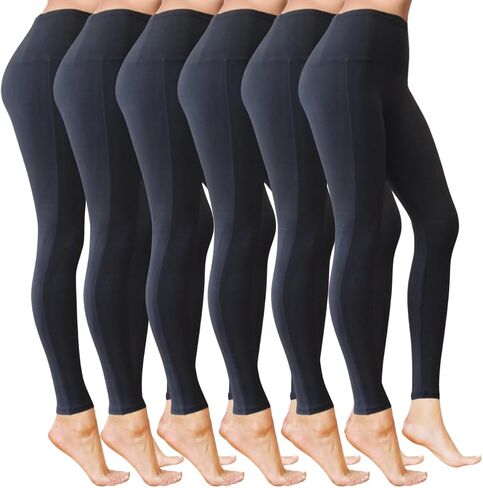COMFY FOREVER Leggings for Women W/5' High Waist Tummy Control Ankle Length Pants Bundles in Saudi Arabia