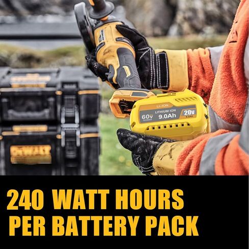 Bonacell 2Pack 7000mAh Lithium Replacement for Dewalt 20V Battery Compatible with Dewalt 20 Volt MAX Battery DCB206 DCB204 DCB200 DCB180 DCB181 DCD/DCF/DCG Series with 2Pack Battery Holder in Kuwait