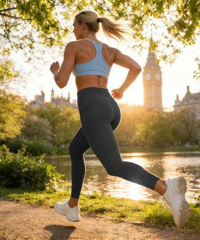 Tummy Control Leggings with Pockets Compression Butt Lifter High Waist Pants (US, Alpha, Large, Regular, Black) in Saudi Arabia