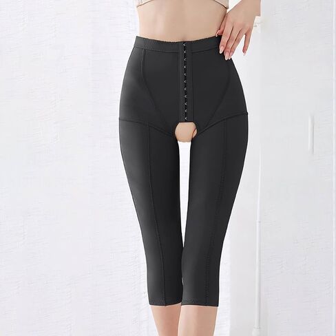 Women's Stage Control Post Compression Leggings Open-Crocth Butt Lifter Thigh Pants in Kuwait