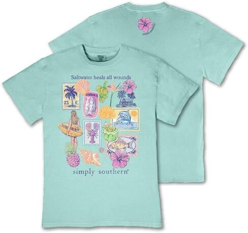Simply Southern Saltwater Heals All Wounds - Youth T-Shirt in Kuwait