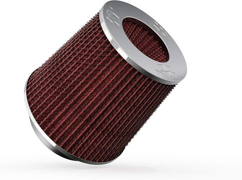 K&N Universal Clamp-On Air Intake Filter: High Performance Premium, Washable, Replacement Filter: Flange Diameter: 4 In, Filter Height: 5.5 In, Flange Length: 1.125 In, Shape: Round Tapered, RG-1001RD in Saudi Arabia