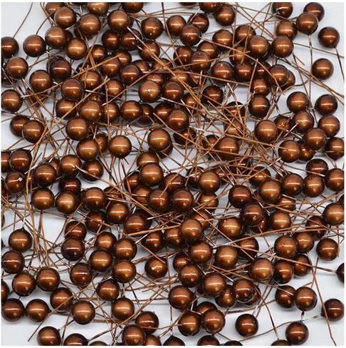Queenbox 0.47in 50PCS Metallic Effect Artificial Round Berry Stems, Christmas Fake Cherry Fruit Berries Picks for Xmas Tree Wreath Garland Ornament, Green in Kuwait