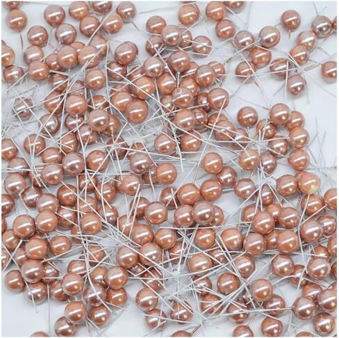 Queenbox 0.47in 50PCS Metallic Effect Artificial Round Berry Stems, Christmas Fake Cherry Fruit Berries Picks for Xmas Tree Wreath Garland Ornament, Green in Kuwait