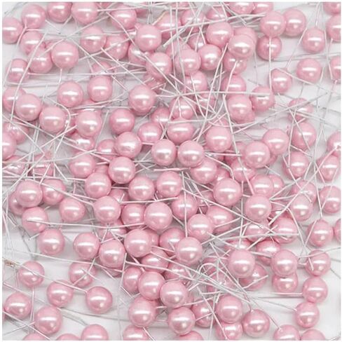 Queenbox 0.47in 50PCS Metallic Effect Artificial Round Berry Stems, Christmas Fake Cherry Fruit Berries Picks for Xmas Tree Wreath Garland Ornament, Green in Kuwait